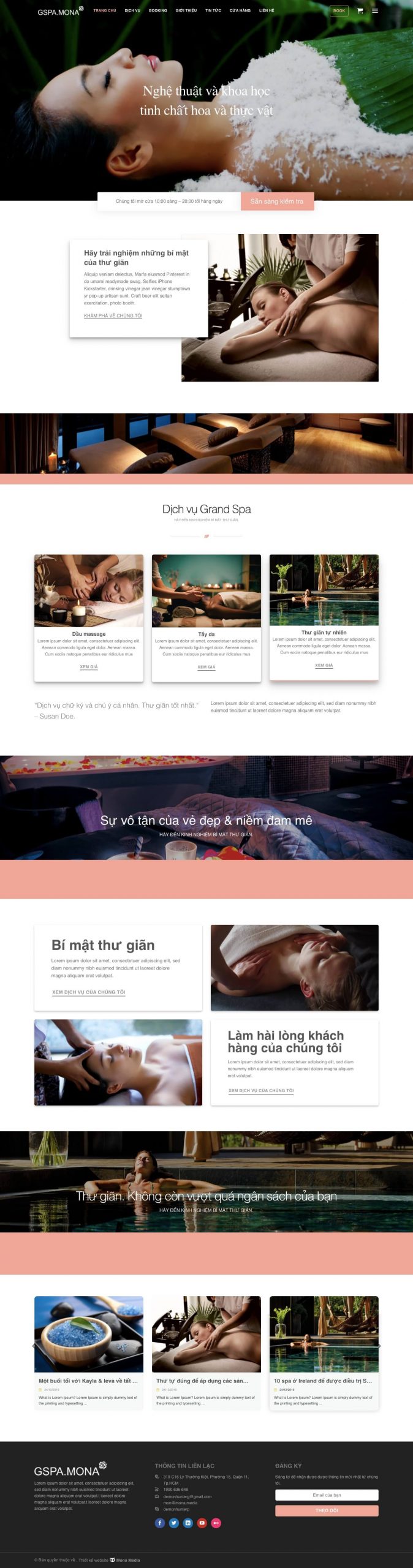 Mẫu Website Giới Thiệu Spa Chuyên Nghiệp Và Sang Trọng