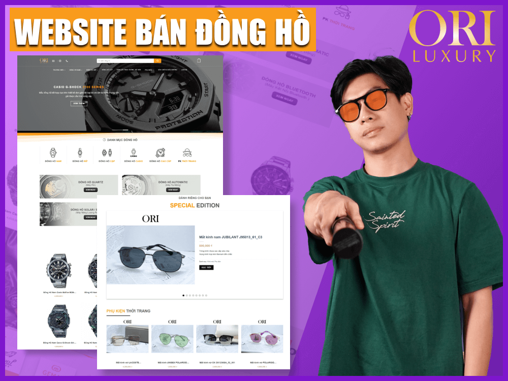 Ori Luxury - Dự án website bán đồng hồ