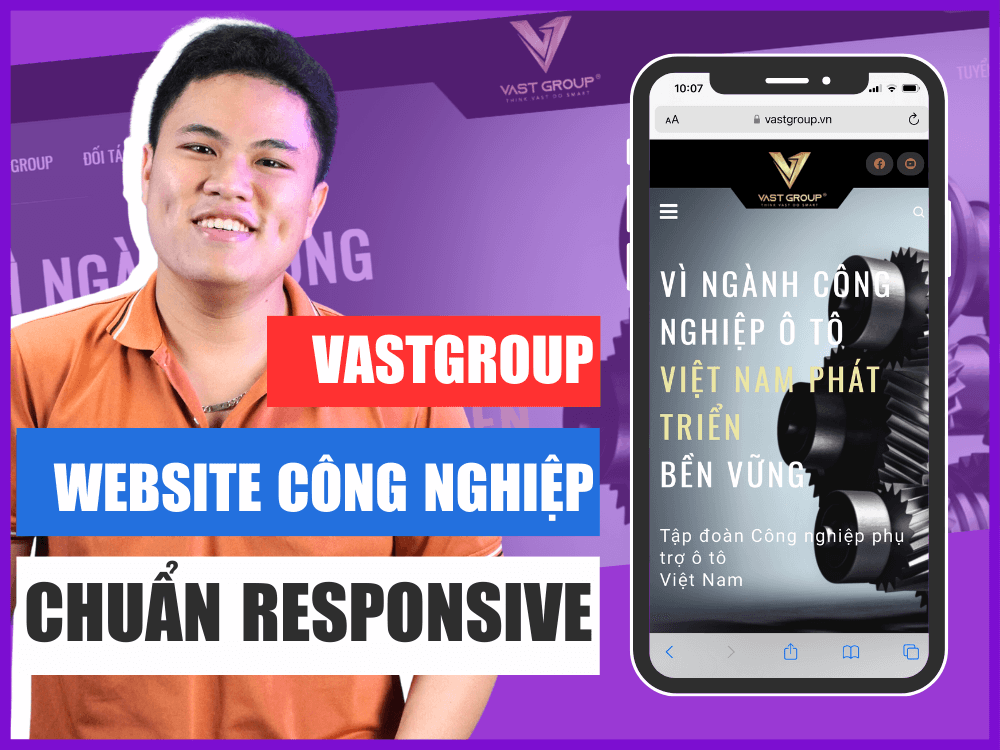 VASTGROUP - Dự Án Website Tập Đoàn Công nghiệp