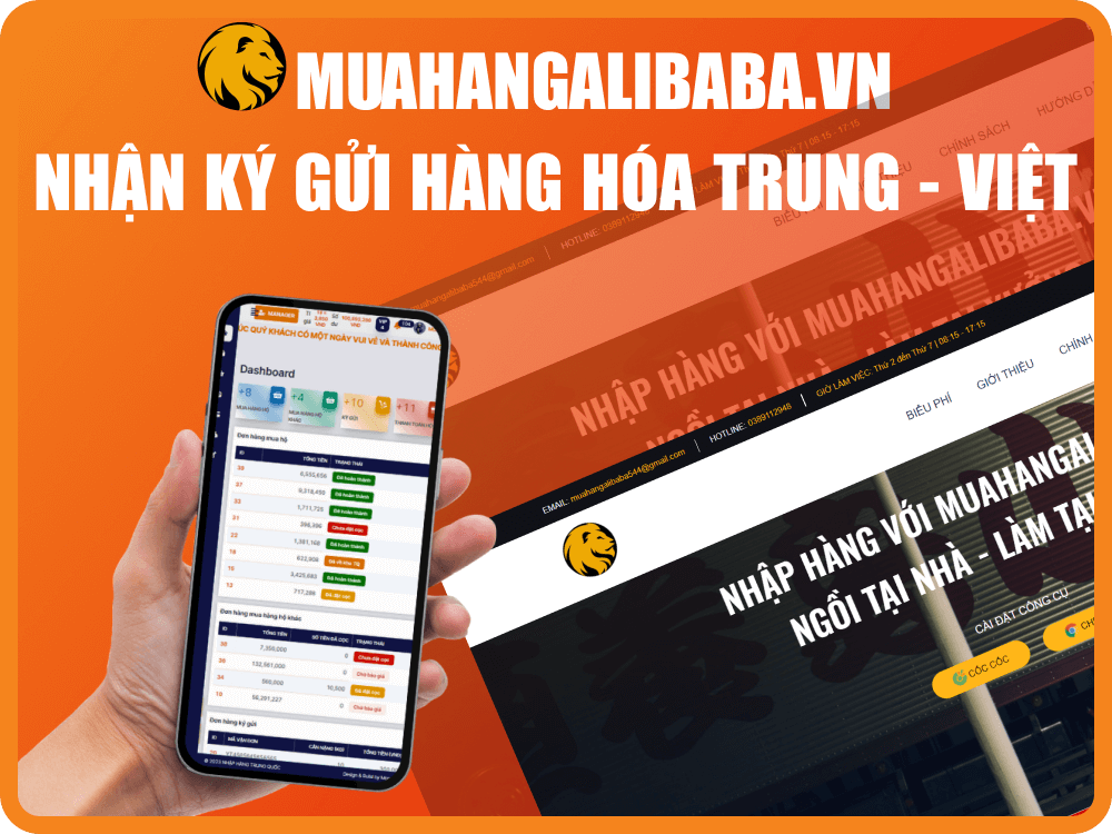 Dự án website nhập hàng - Mua hàng Alibaba