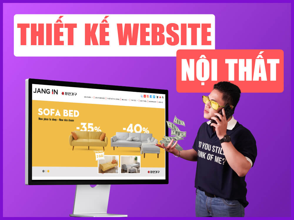 thiết kế website nội thất